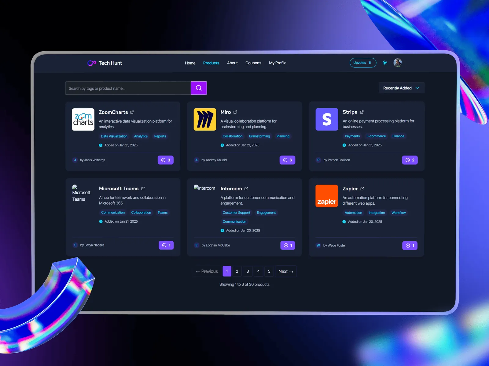 Tech Hunt product listing